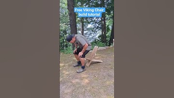 Free plans & Build Tutorial to make a viking chair #diyproject #woodwork #diychair #viking #diy