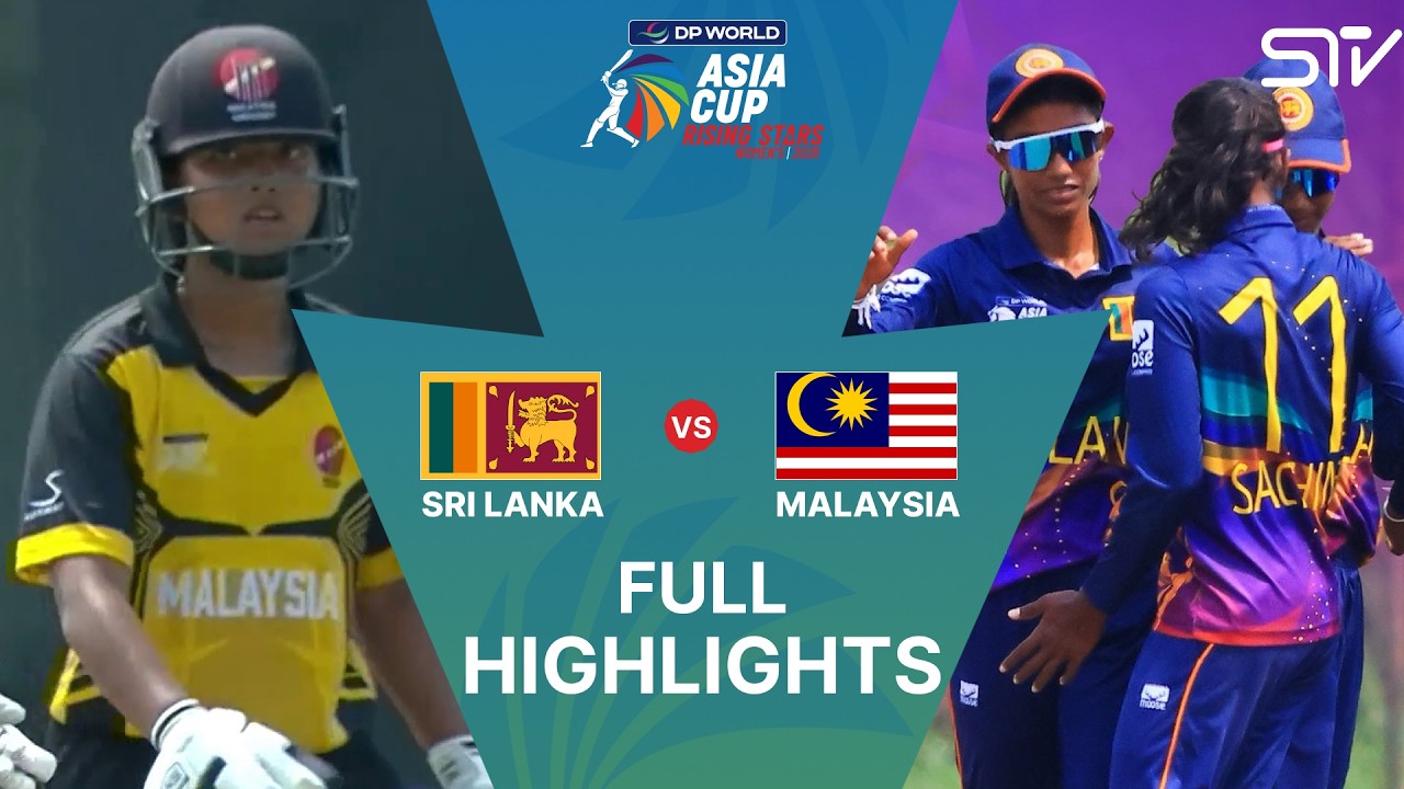 Full Highlights | Sri Lanka A W vs Malaysia W | M 7 | Women's Asia Cup Rising Stars | ZM1K
