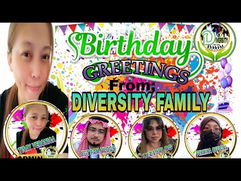 Thank you my DIVERSITY FAMILY iloveyou all..#birthdaygreetings #blessed
