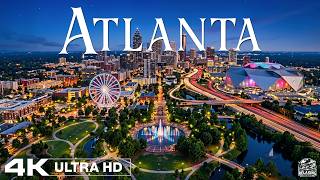 Explore Atlanta, Georgia 4K 2026 🌃 Downtown Skyline & City Lights at Night
