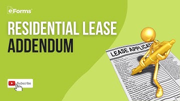 Addendum to Residential Lease EXPLAINED