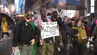 Arrests made during cease-fire protest in Midtown