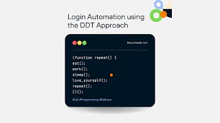 Login Automation using DDT Approach