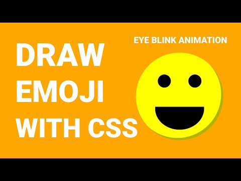 Emoji CSS Draw | Eye Blink Animation | CSS3 | HTML5 | Techy programmers