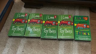 5 Different Versions Of I Love Toy Trains 3 That I Have On Vhs Read The Description