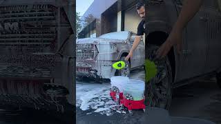 Satisfying truck wash! #shorts #youtubeshorts #truck #detailing #howto #wheels #carcare #carwash