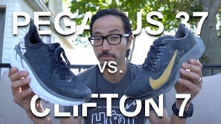 hoka clifton 7 vs nike pegasus 37