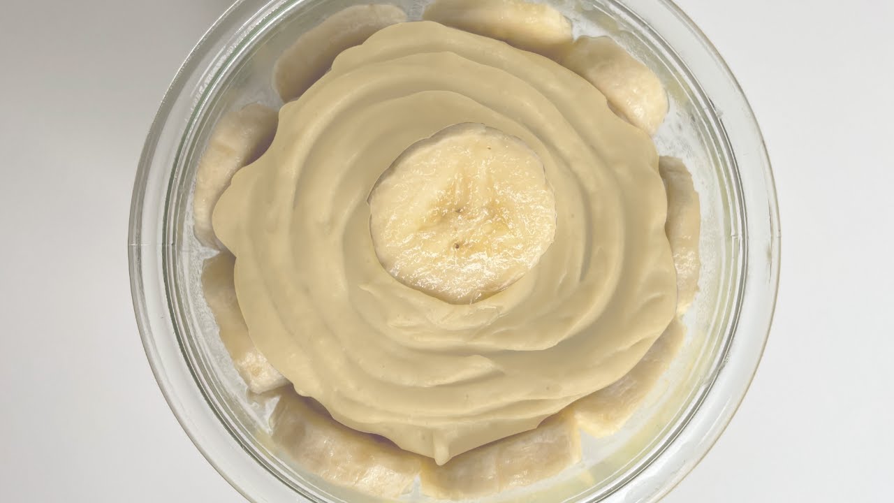 Quick Banana Pudding 🍌 high protein 💪 vegan post workout snack 🏋️