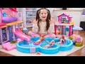 BARBİE KIZ EVCİLİK VİDEOLARI! ADA BARBİE İLE HAVUZDA EVCİLİK OYNUYOR BABY BORN BEBEPĞİNİDE ALDI! 