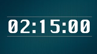 2 Hour 15 Minute Timer - 4K 60 FPS