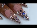 Easy Ombre Swarovski Bling Nail Art w/ Flash Gel (Reflective Holo Glitter Gel Polish)