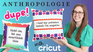 Anthropologie Dupe DIY Pillows With Cricut!