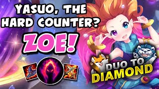 Yasuo, Zoes Hardest Counter? Duo To Diamond - Vicksy League Of Legends
