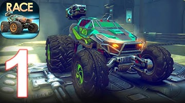 RACE: Rocket Arena Car Extreme - Gameplay Walkthrough Part 1 (Android, iOS)