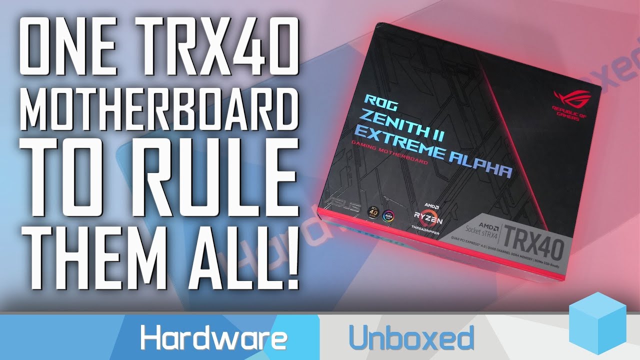 AMD Threadripper 3990X TRX40 VRM Torture Test feat. Asus ROG Zenith II Extreme Alpha