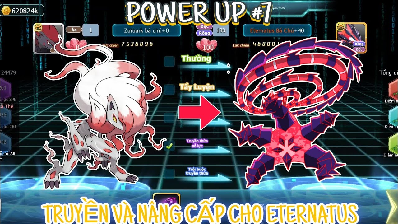 Poke đại chiến - Power Up #7: Truyền và nâng cấp thêm cho Eternatus...