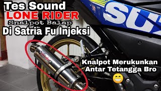 Tes Suara Knalpot Lone Rider Cmms Satria f150 injeksi/Fufi |Modifikasi Satria Fu