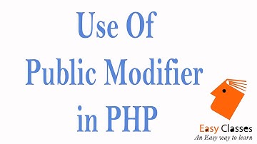 PHP Tutorial in Hindi - Public Modifier in PHP