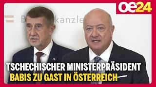Tschechischer Ministerpräsident Babis zu Gast in Österreich