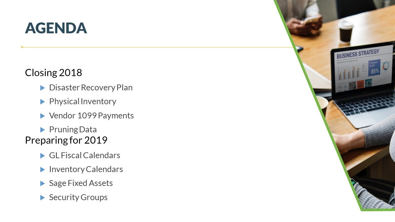 Sage 500 ERP Yearend Preparation