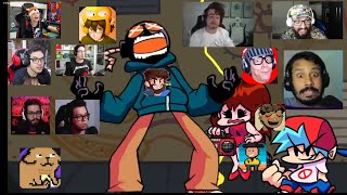 as reação dos youtubers quê o  whitty ficou bravo | friday night funkin | mod whitty | phase 3