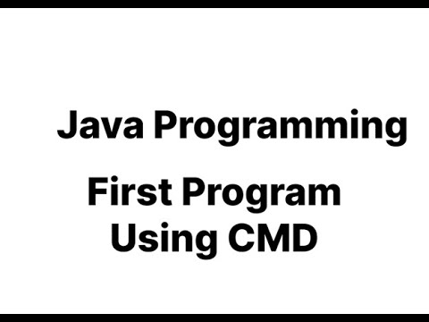 How to run java using CMD - YouTube