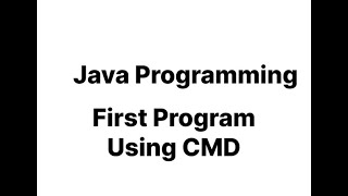 How to run java using CMD