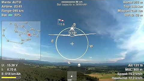 Before the storm: Manta running affdrone and UAVCast