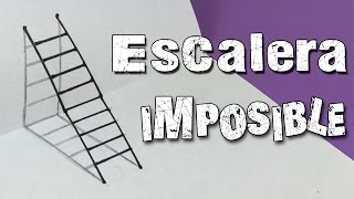 ILUSIONES ÓPTICAS * Escalera imposible en 3D