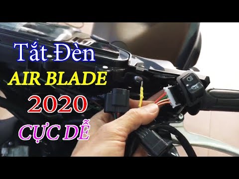 Hướng Dẫn Lắp Công Tắc Tắt Đèn Xe AIR BLADE 2020 - YouTube