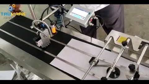 ONLINE INKJET PRINTER WITH CONVEYOR