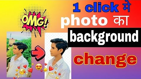 1 click me 😦photo ka background change 😱 @ManojDey