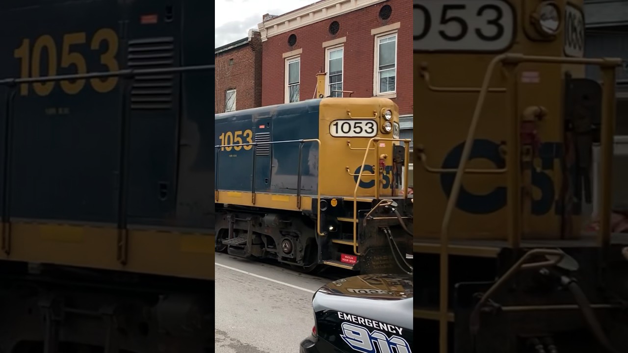 What Engineer?  Street Running Train With Slug!  JawTooth shorts