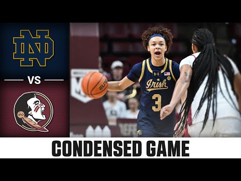 Notre Dame vs. Florida State Condensed Game| 2025-26 ACC Women's Basketball