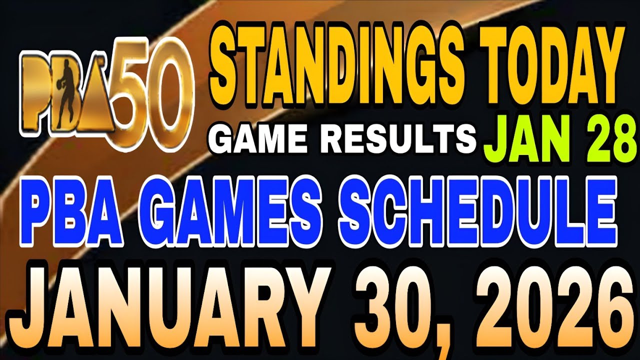 PBA FINALS STANDINGS TODAY JANUARY 28, 2026 | SCHEDULE JAN 30 | PBA SEASON 50 PHILIPPINE CUP