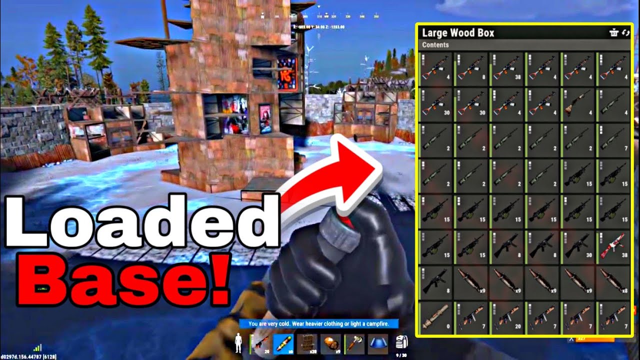 Rust Console Loaded Inventory “SOLO Day 1 But I’m Already LOADED?! - Rust Console” - YouTube