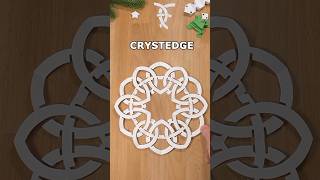 PAPER SNOWFLAKE CRYSTEDGE FOR CHRISTMAS DECORATIONS | SNOWFLAKE OUT OF PAPER ❄ INCLART