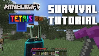 Minecraft Tetris Add-On Survival Tutorial