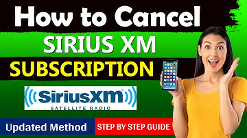 How to cancel Siriusxm | Cancel Siriusxm  [ New Updated Method 2025 ]