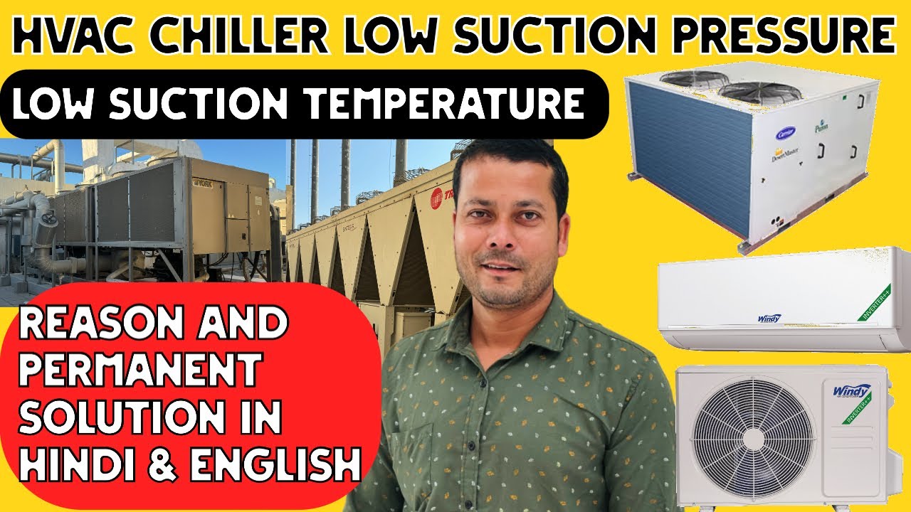 Hvac Chiller Low Suction Pressure | Hvac Chiller Low Suction Temperature | Alarm 🚨