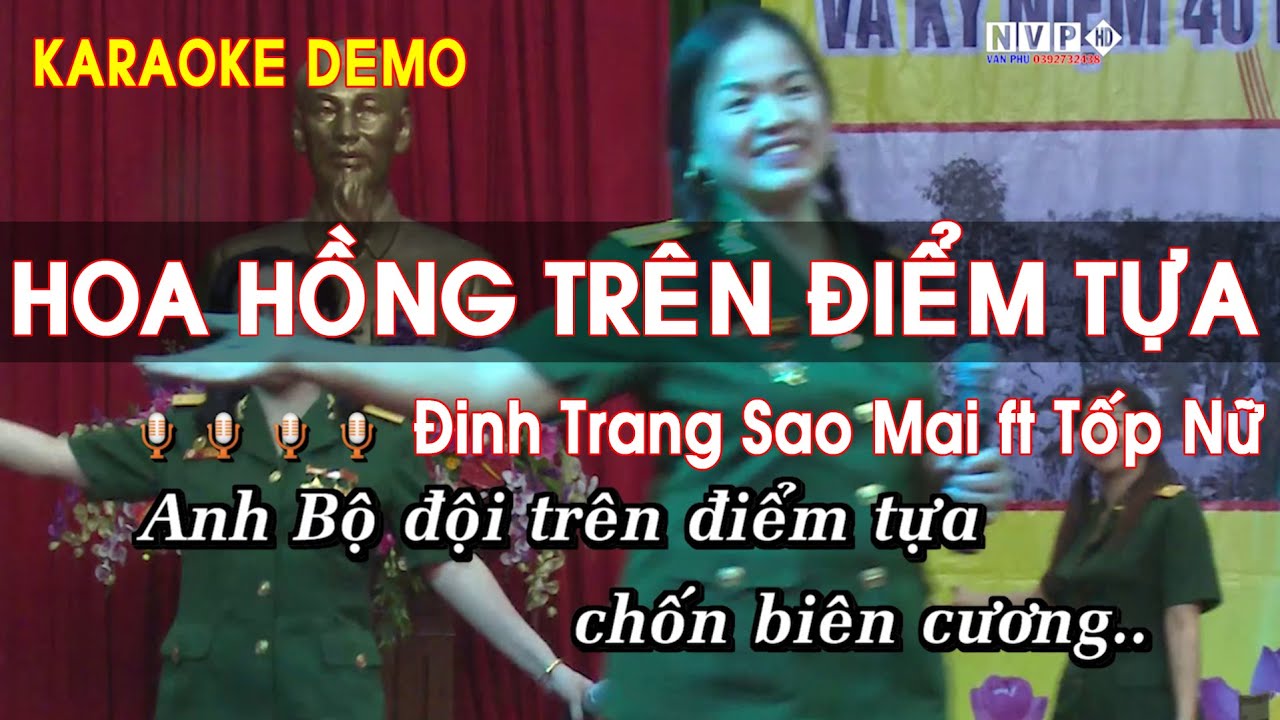 Karaoke Demo Hoa Hồng Trên Điểm Tựa - Đinh Trang Sao Mai TỐP Nữ (DEMO Beat Phối Chuẩn)