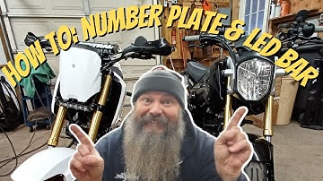 How To: Number Plate and LED Headlight on Honda GROM