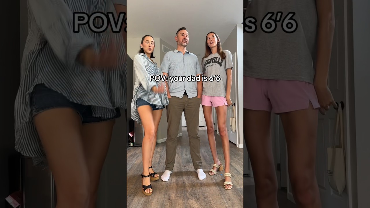How to have longer legs? Tall dad. 