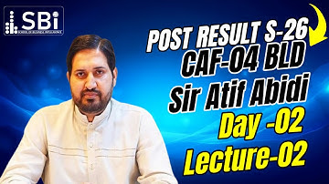 CAF-04 BLD (Claw Only) POST BY SIR ATIF ABIDI (LECTURE 2 (11 NOV)