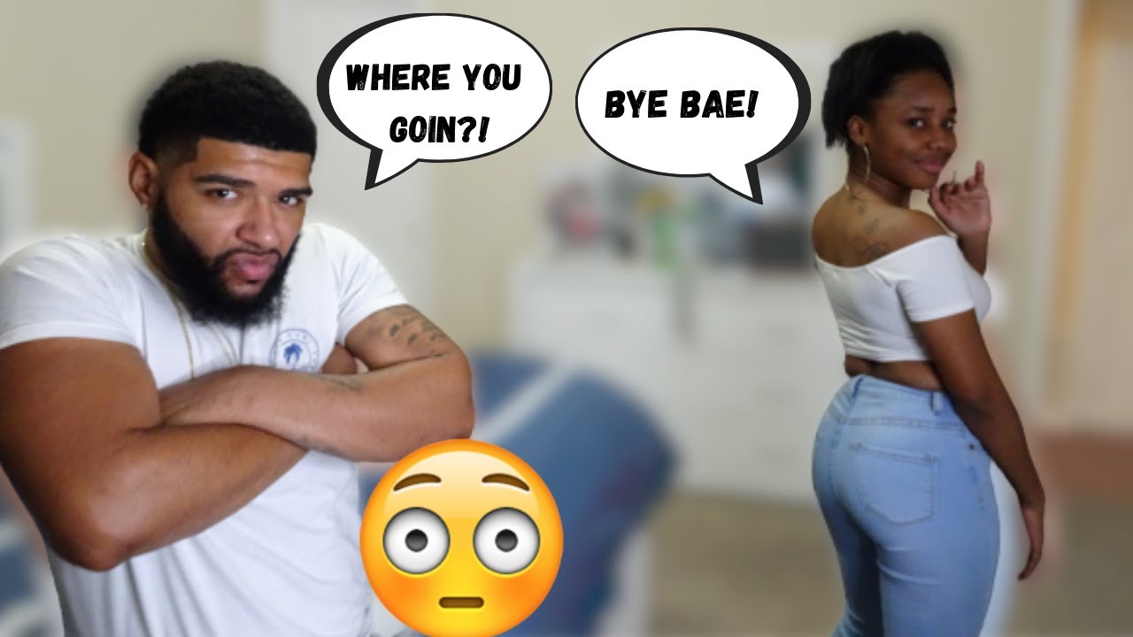 Wearing A Hot Outfit Then Leaving Him! *Cute Reaction* YouTube