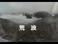 磯前海岸の荒波！Rough waves on the Isosaki coast! 　180度3DVR　oculus go！