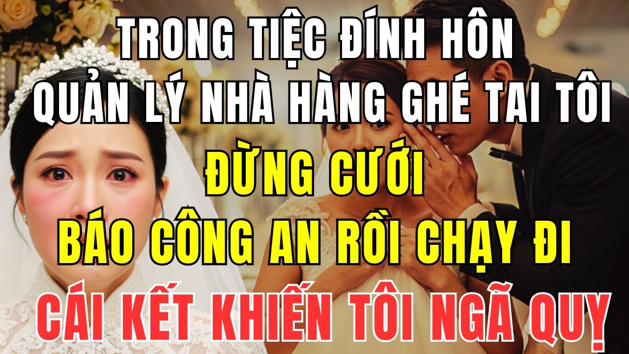 Tiệc Đính Hôn Vừa Bắt Đầu, Quản Lý Nhà Hàng Ghé Tai Tôi: “Đừng Cưới, Báo Công An Rồi Chạy Đi!”