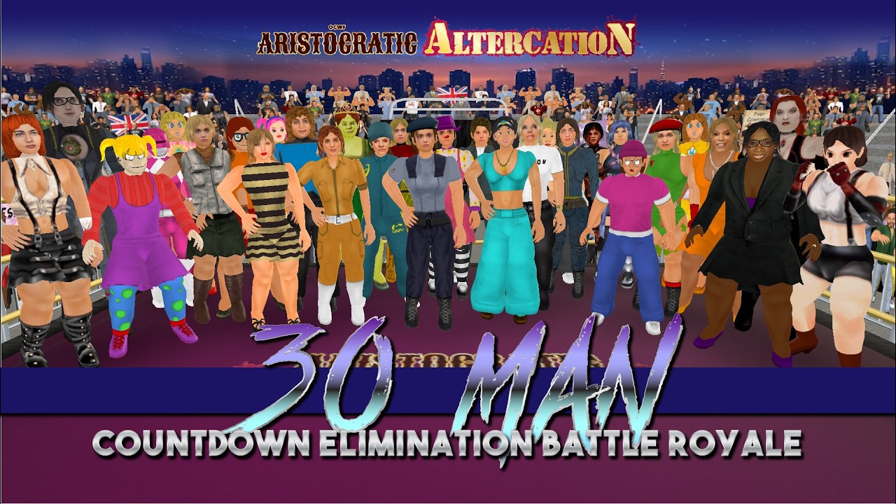 OCWF S1422 30-Man Countdown Elimination Battle Royale - YouTube