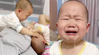 【超萌双胞胎】打不过我就哭！【西西和柚柚呀】#cutebaby #funny #萌娃 #搞笑 #双胞胎