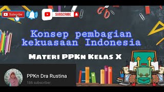 Konsep pembagian kekuasaan Indonesia